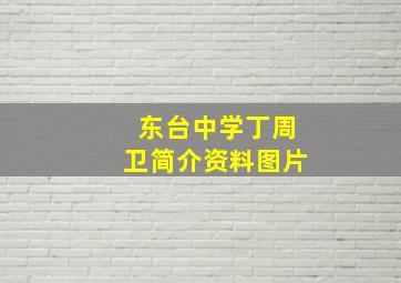 东台中学丁周卫简介资料图片