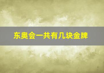 东奥会一共有几块金牌