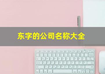 东字的公司名称大全