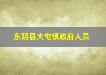 东明县大屯镇政府人员