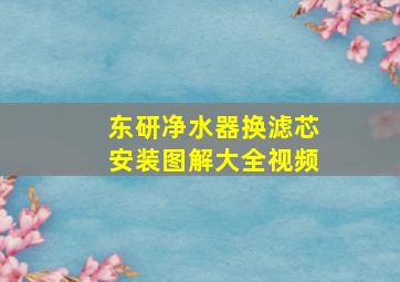 东研净水器换滤芯安装图解大全视频