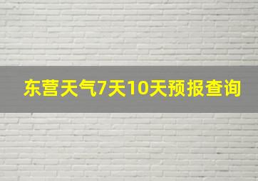 东营天气7天10天预报查询