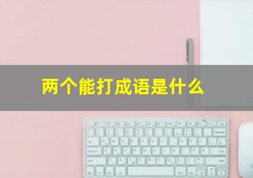 两个能打成语是什么