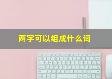 两字可以组成什么词