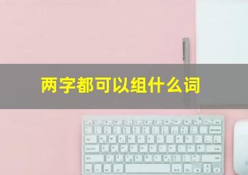 两字都可以组什么词