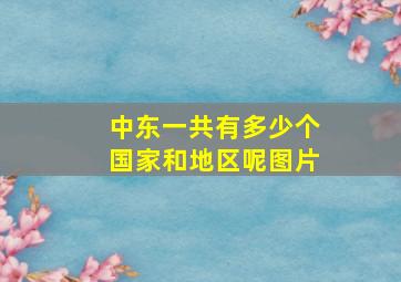 中东一共有多少个国家和地区呢图片