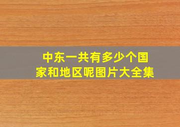 中东一共有多少个国家和地区呢图片大全集