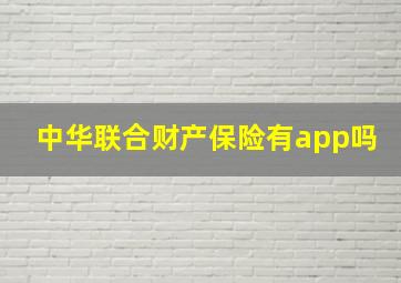 中华联合财产保险有app吗