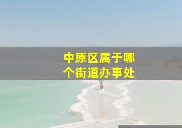 中原区属于哪个街道办事处