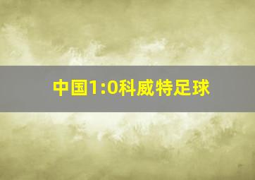 中国1:0科威特足球