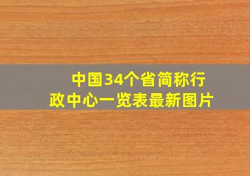 中国34个省简称行政中心一览表最新图片