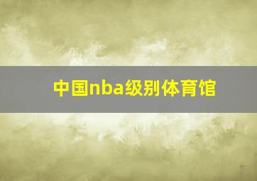 中国nba级别体育馆