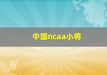 中国ncaa小将