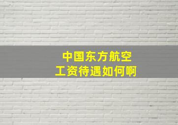 中国东方航空工资待遇如何啊