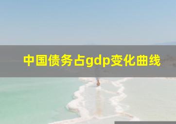 中国债务占gdp变化曲线