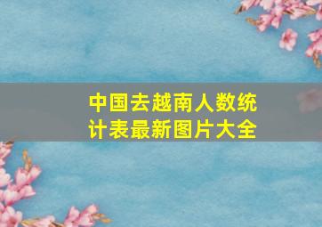 中国去越南人数统计表最新图片大全