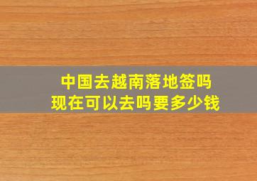 中国去越南落地签吗现在可以去吗要多少钱