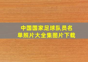 中国国家足球队员名单照片大全集图片下载