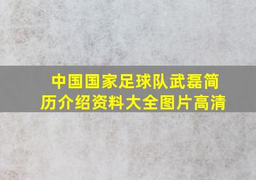 中国国家足球队武磊简历介绍资料大全图片高清