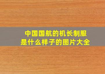 中国国航的机长制服是什么样子的图片大全