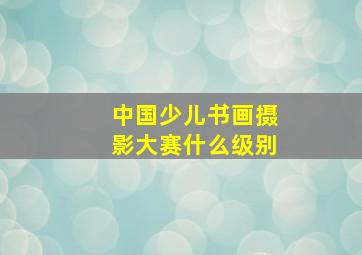 中国少儿书画摄影大赛什么级别