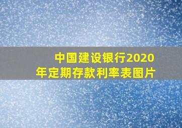 中国建设银行2020年定期存款利率表图片