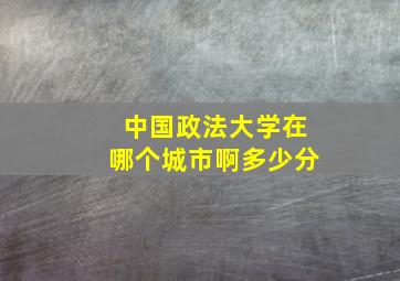 中国政法大学在哪个城市啊多少分