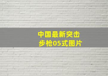 中国最新突击步枪05式图片