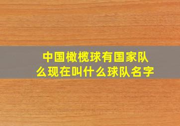 中国橄榄球有国家队么现在叫什么球队名字