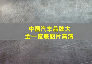 中国汽车品牌大全一览表图片高清