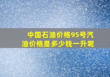 中国石油价格95号汽油价格是多少钱一升呢