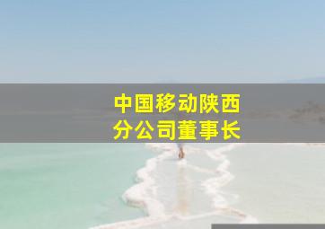 中国移动陕西分公司董事长