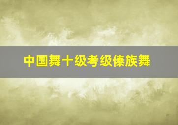 中国舞十级考级傣族舞