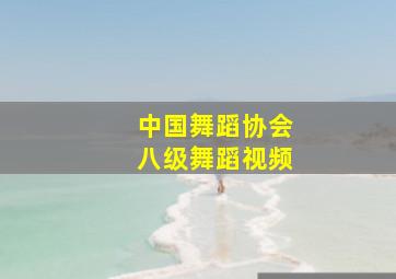 中国舞蹈协会八级舞蹈视频