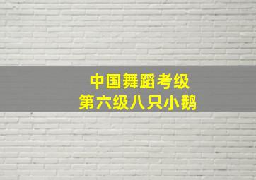 中国舞蹈考级第六级八只小鹅