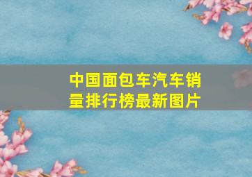 中国面包车汽车销量排行榜最新图片