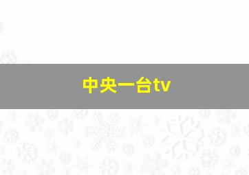 中央一台tv