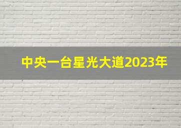 中央一台星光大道2023年