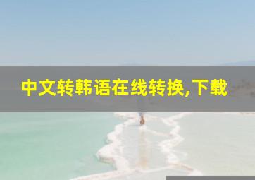 中文转韩语在线转换,下载