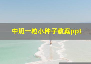 中班一粒小种子教案ppt