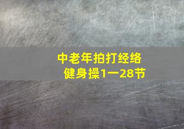 中老年拍打经络健身操1一28节