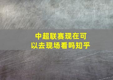 中超联赛现在可以去现场看吗知乎