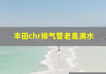 丰田chr排气管老是滴水