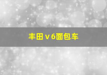 丰田ⅴ6面包车