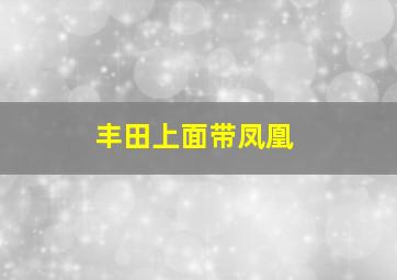 丰田上面带凤凰