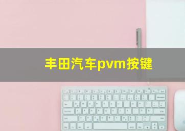 丰田汽车pvm按键