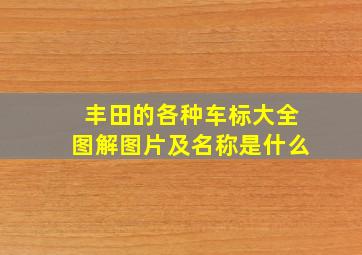 丰田的各种车标大全图解图片及名称是什么