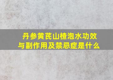 丹参黄芪山楂泡水功效与副作用及禁忌症是什么