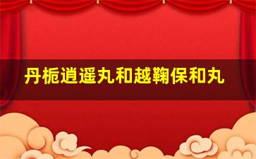 丹栀逍遥丸和越鞠保和丸