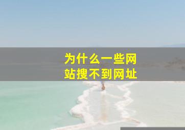 为什么一些网站搜不到网址